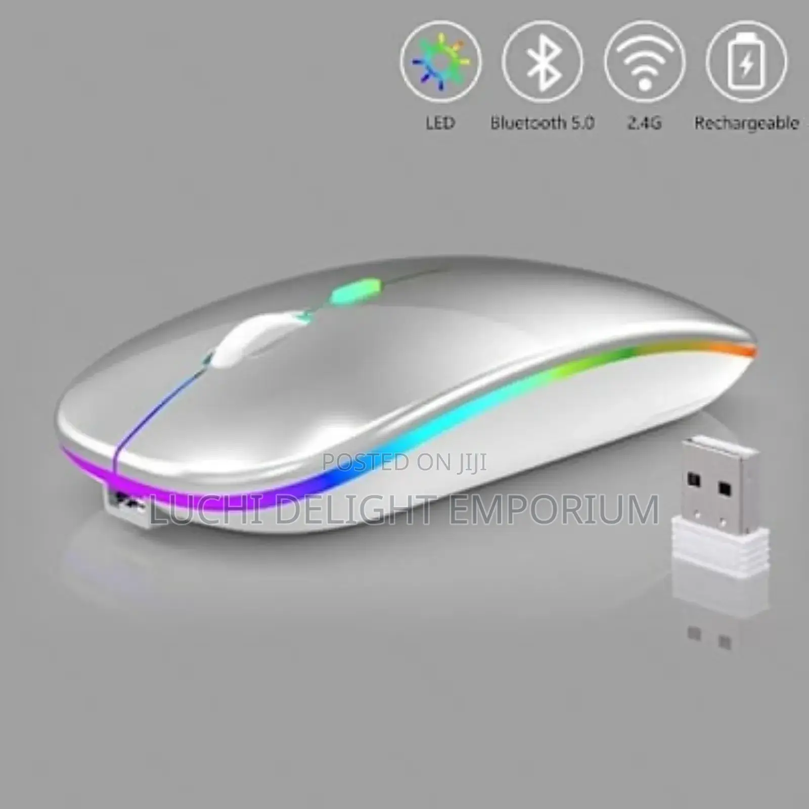 Led Wireless Rechargeable Mouse