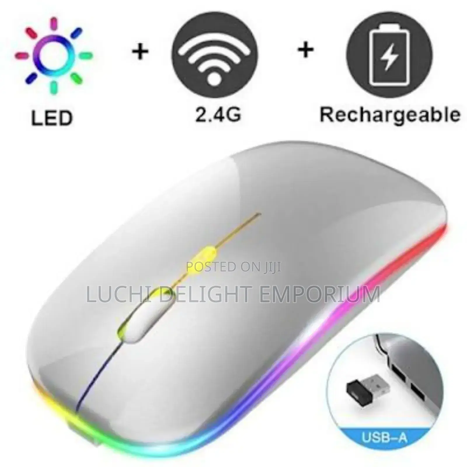 Led Wireless Rechargeable Mouse