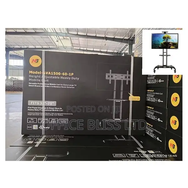 NB Adjustable Mobile Stand,Cart Shelf (32" - 75")