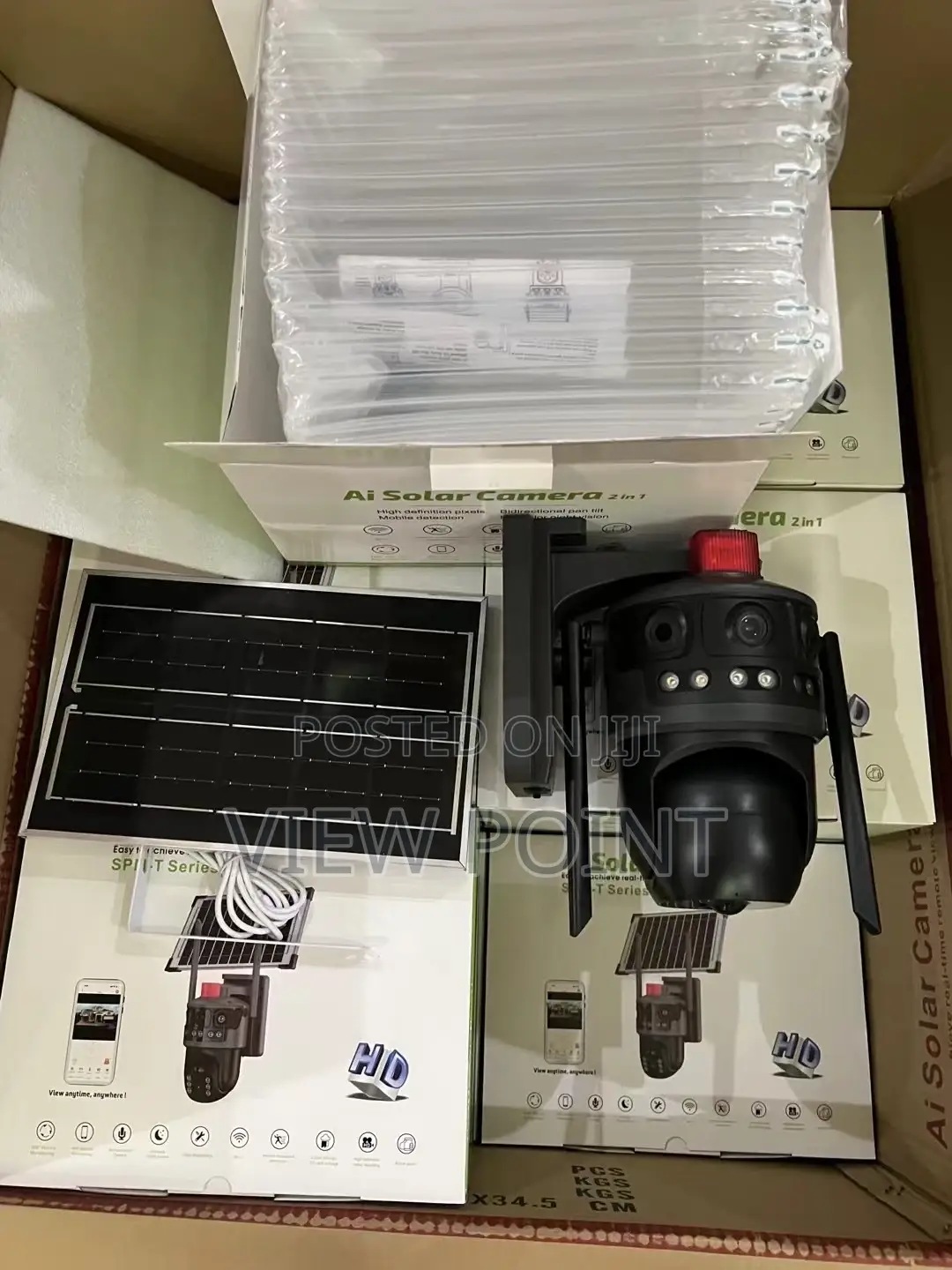 Smart Triple Lens 10mp 4g Solar Cctv Digital Camera