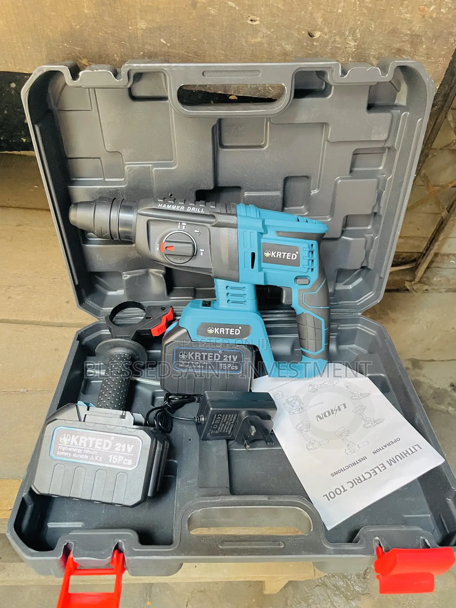 KRTED 21v Battery Rotary Hammer