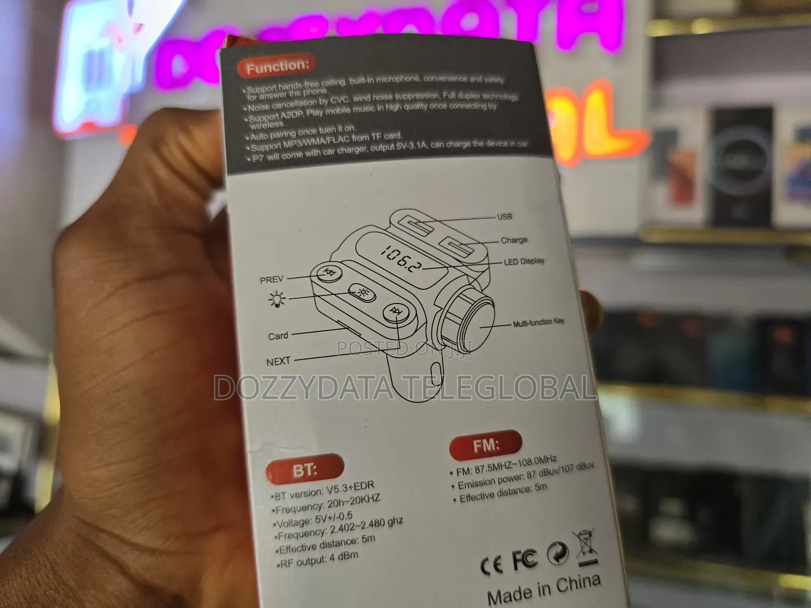 P7 Pd 20W Car Charger Multifunction Wireless