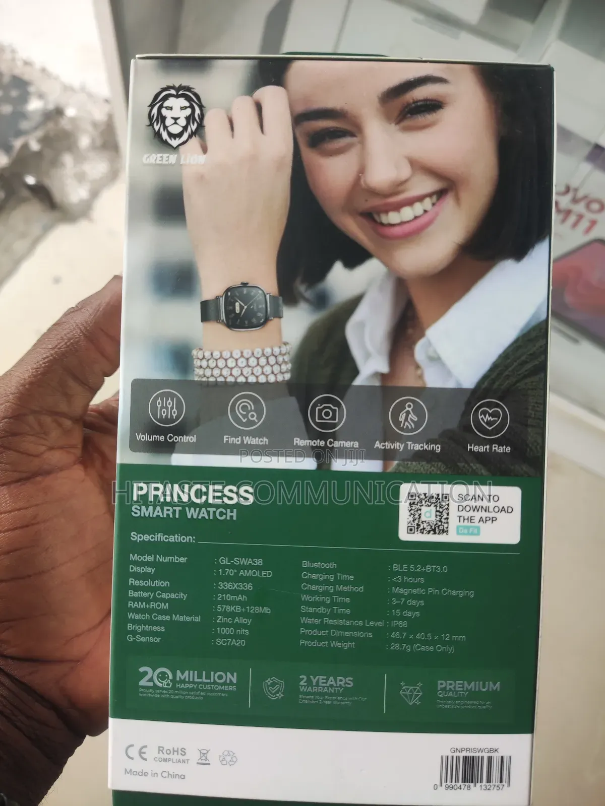 Green Lion Princess Smart Watch