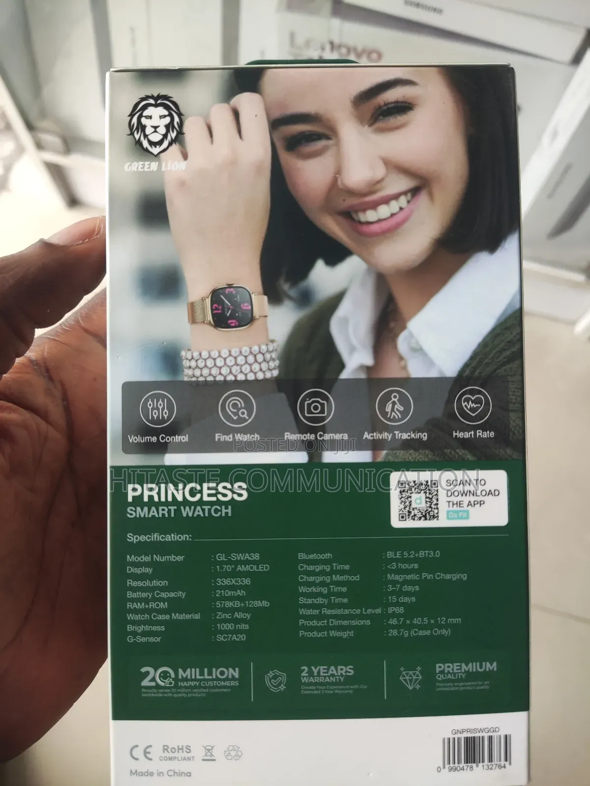 Green Lion Princess Smart Watch