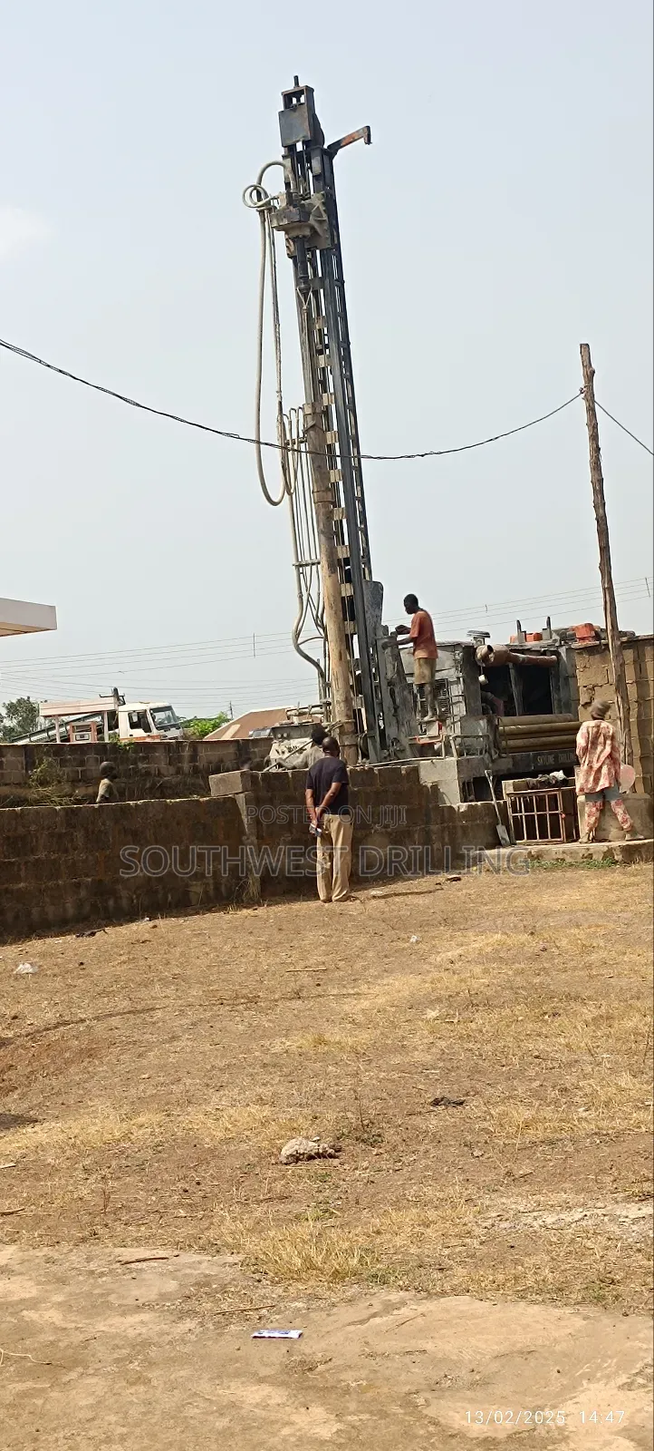 Borehole Drilling at Olukunle Adeleye Ejioku Iyana Offa