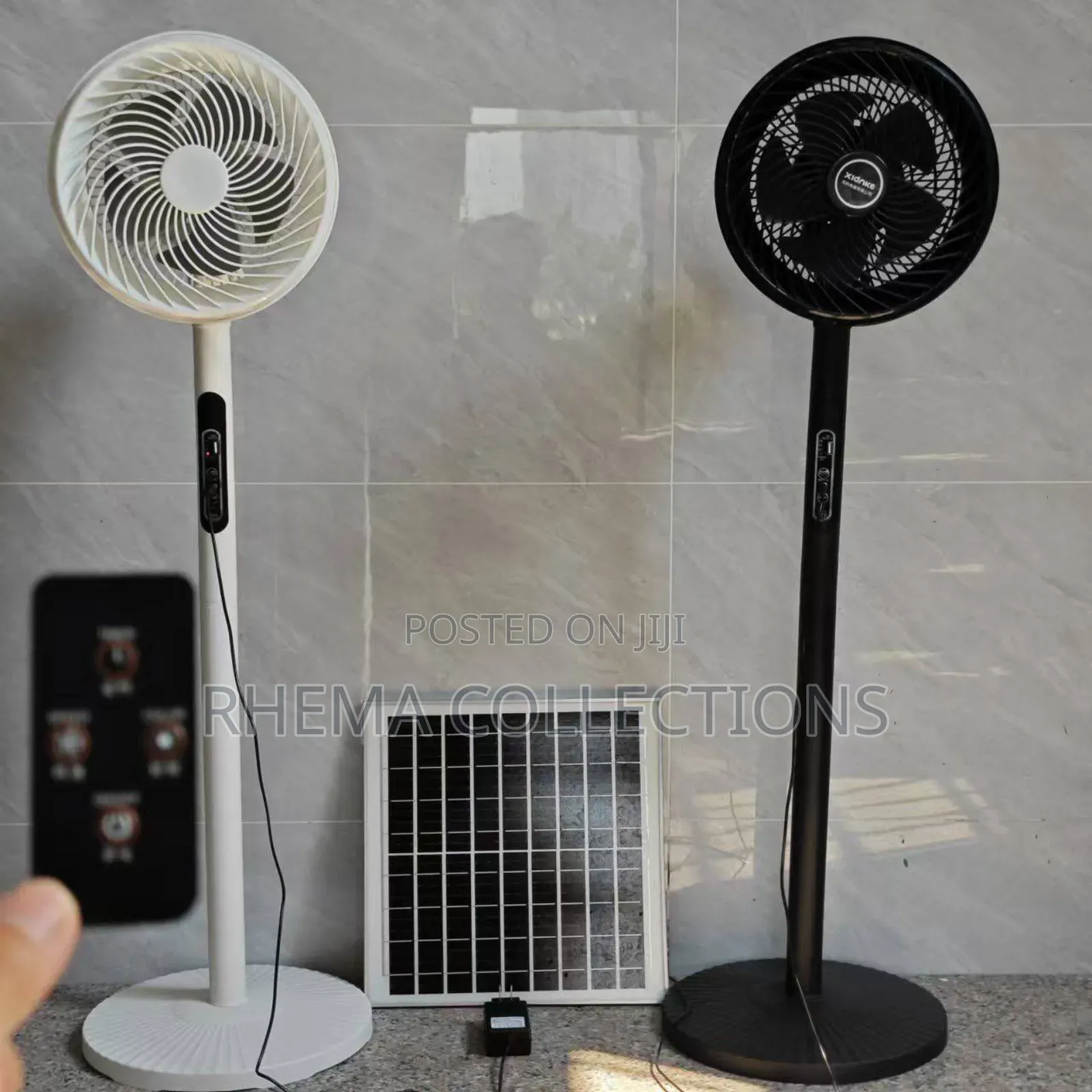 16inches Electric/Solar Powered Rechargeable Standing Fan