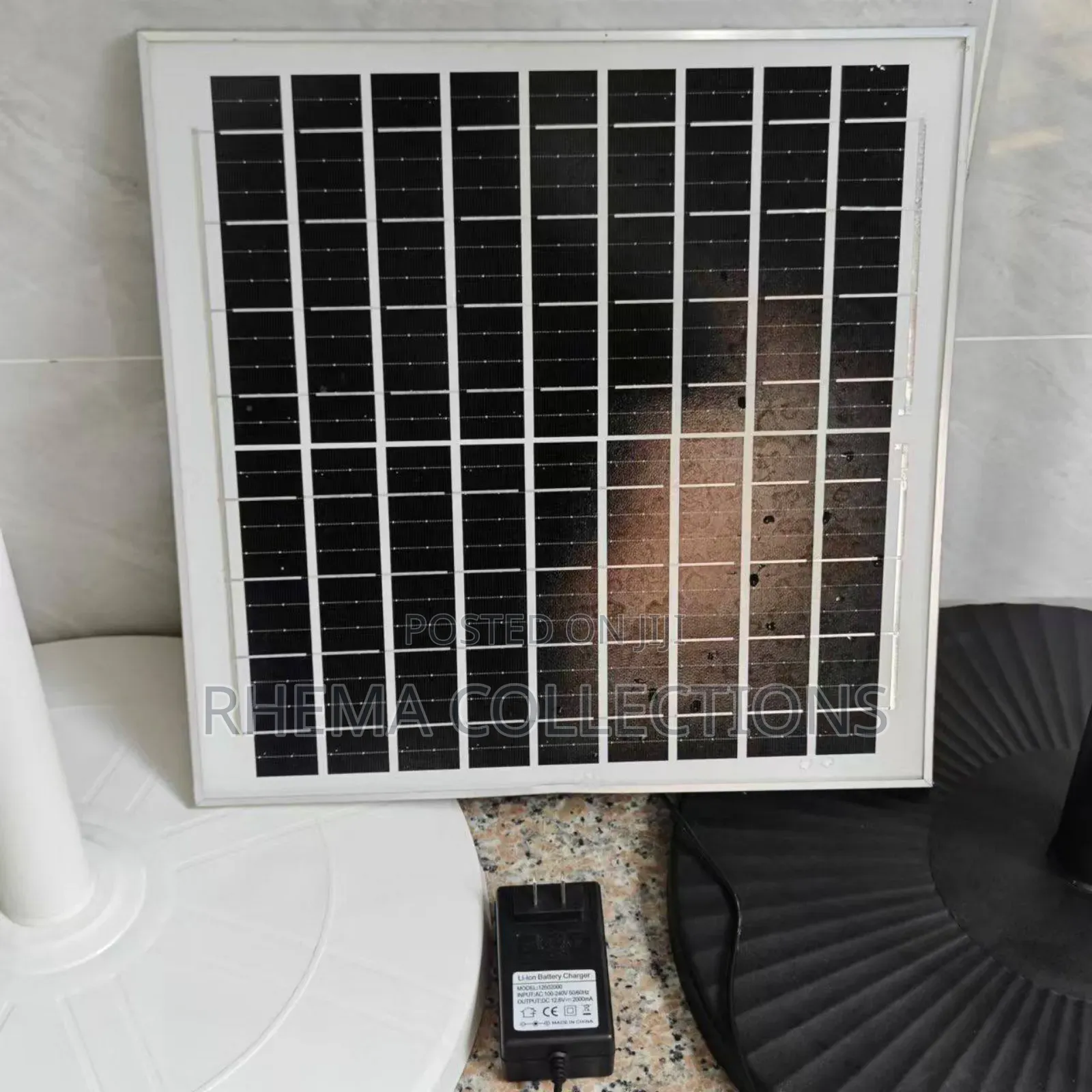 16inches Electric/Solar Powered Rechargeable Standing Fan