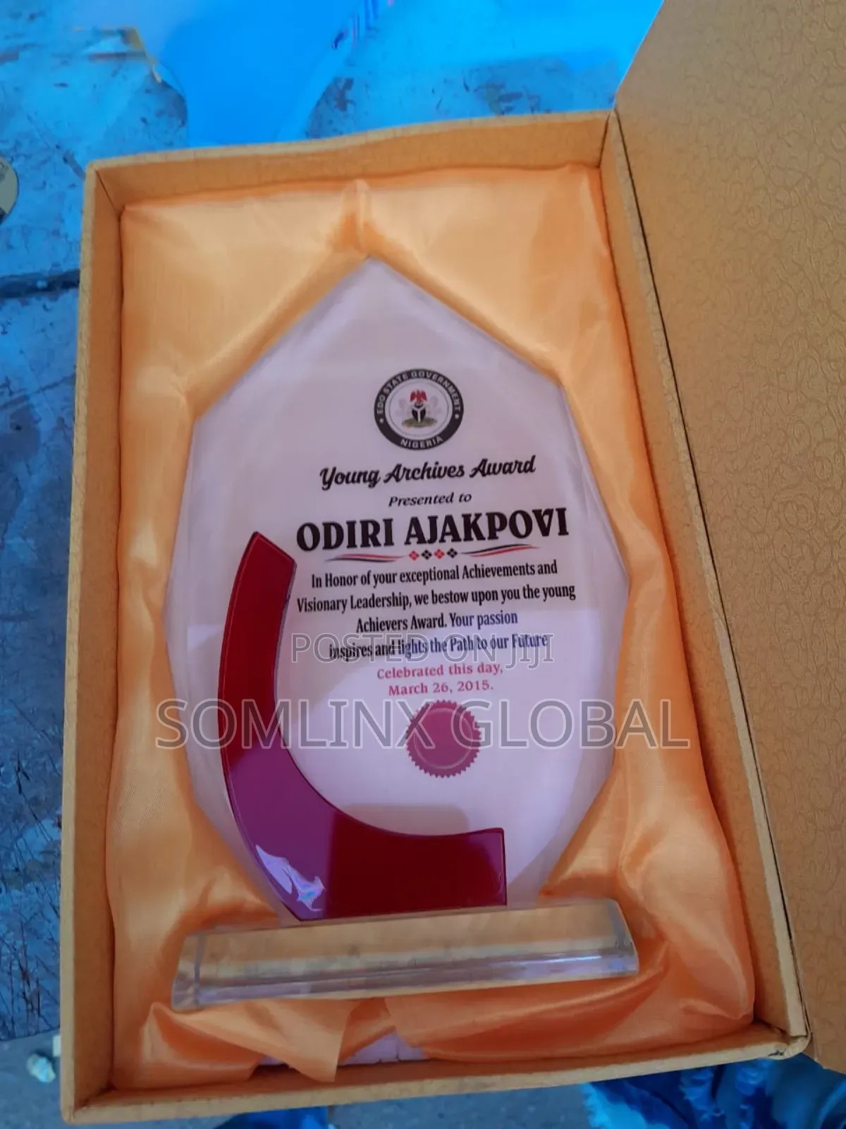 Crystal Plaque G55