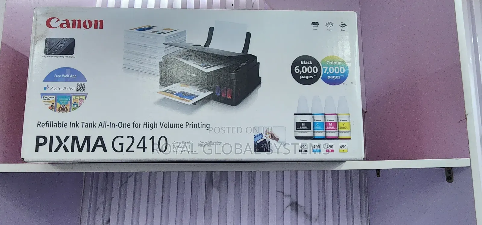 CANON Pixma G2410 Aio Ink Tank Printer