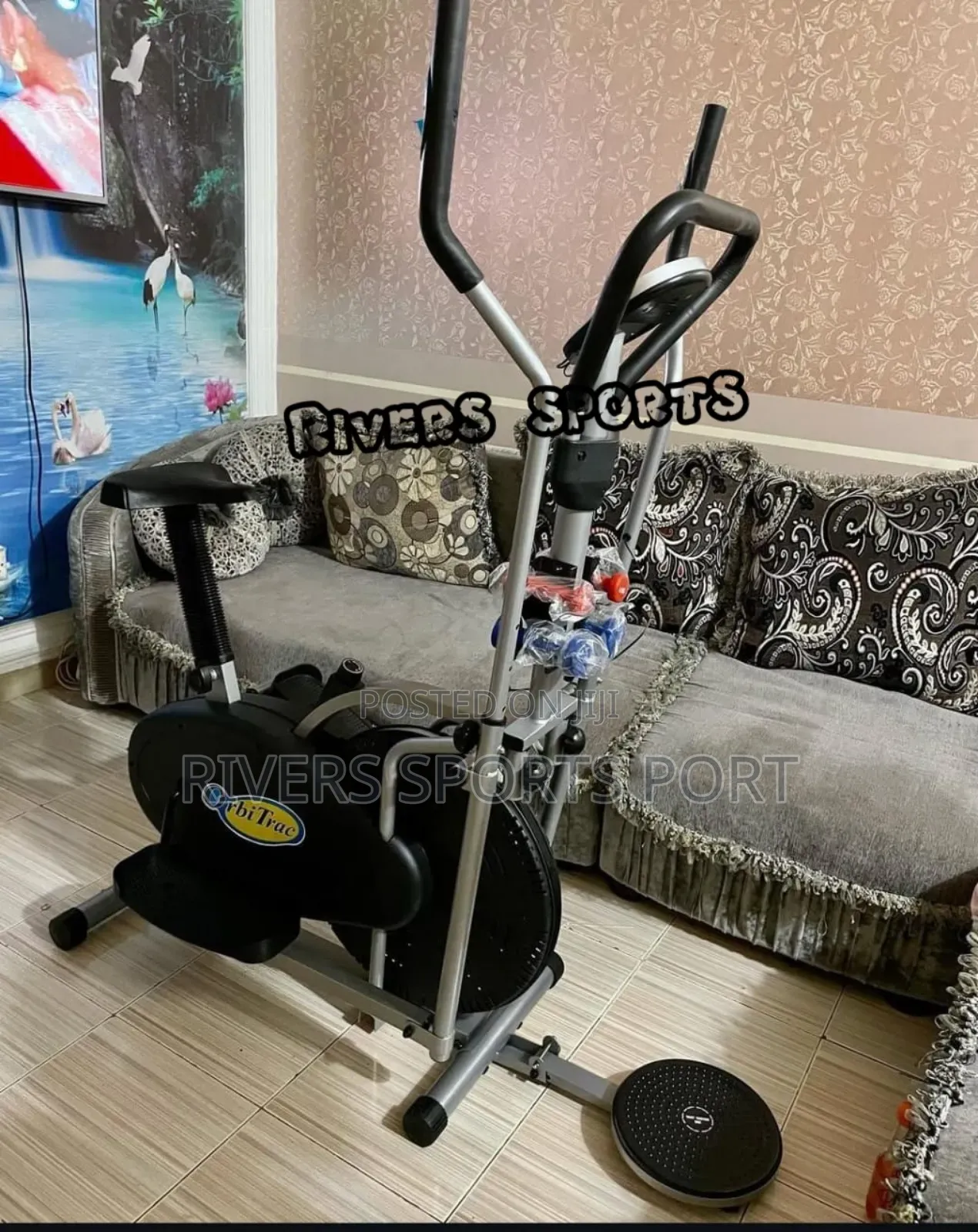 Americanfit Orbitrac Elliptical Bike With Dumbbell Twister