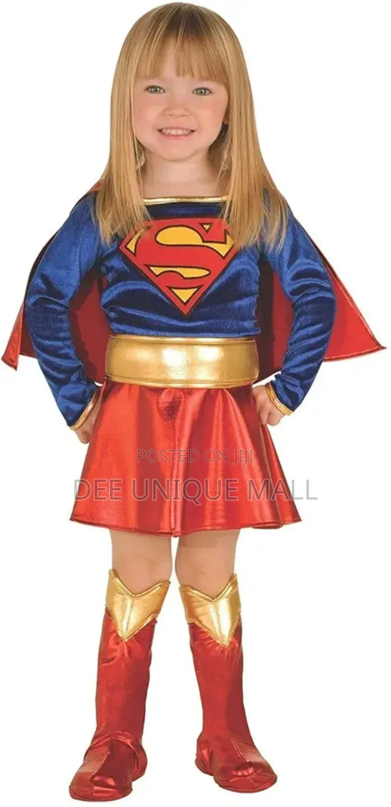 Super DC Heroes Supergirl Toddler Costume, (Size 2-6yrs)