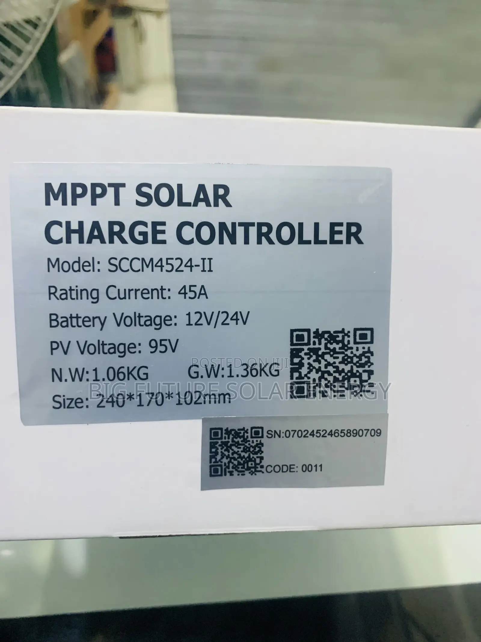 45amps Felicity Charge Controller 12/24v