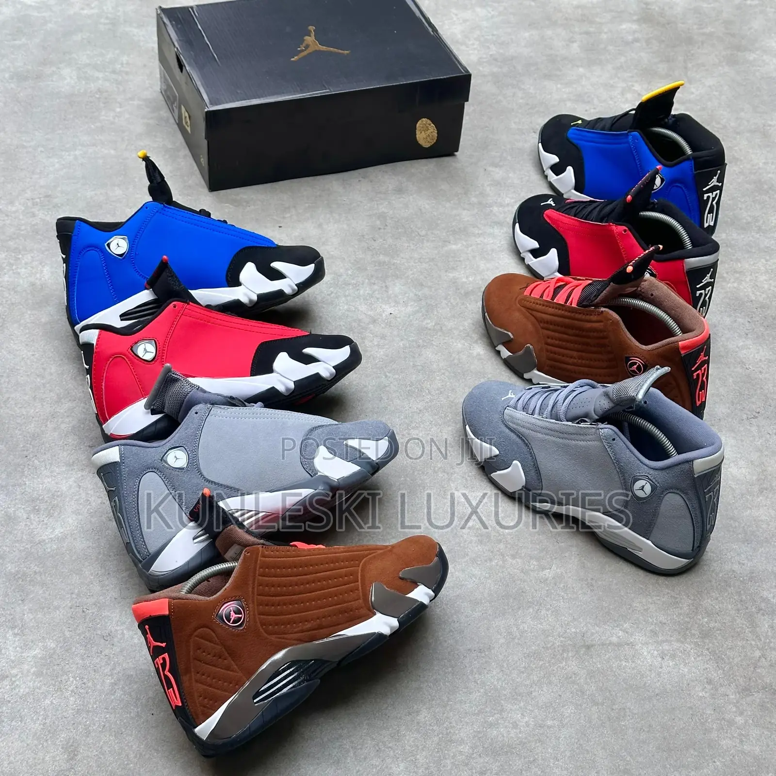 Original Air Jordan 14 Retro Series Sneakers in 4 Colorways