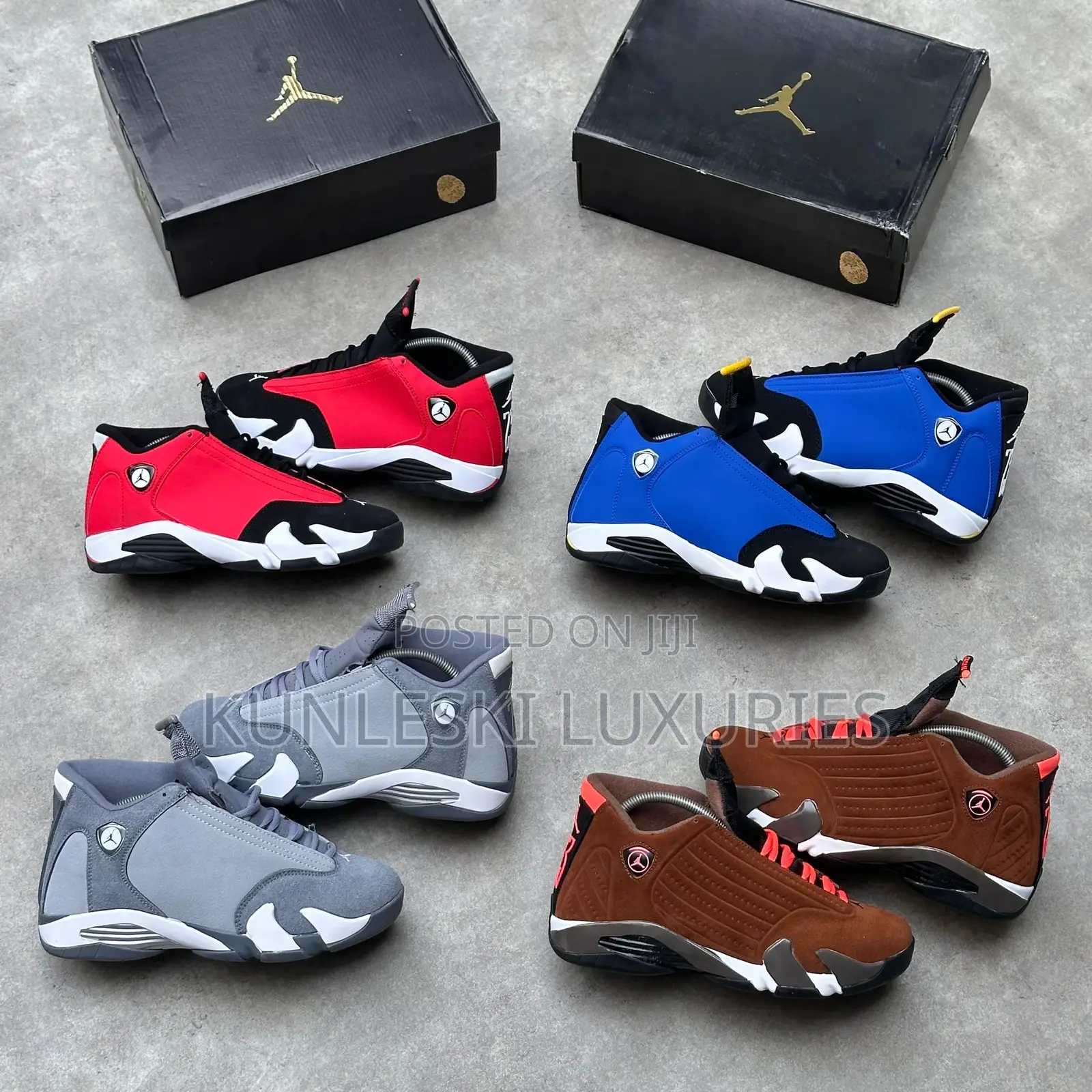 Original Air Jordan 14 Retro Series Sneakers in 4 Colorways