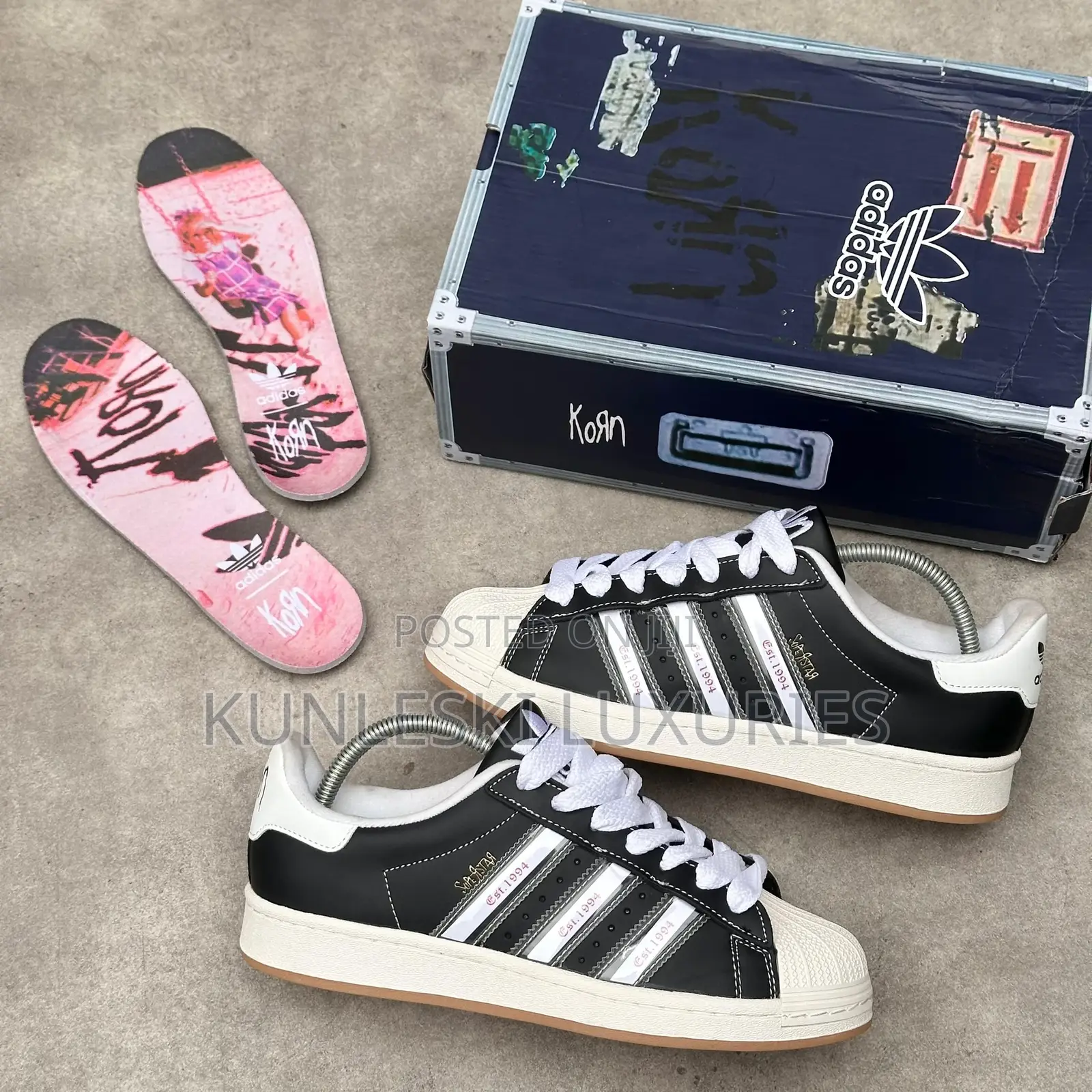Original Adidas X Korn Superstar Sneakers