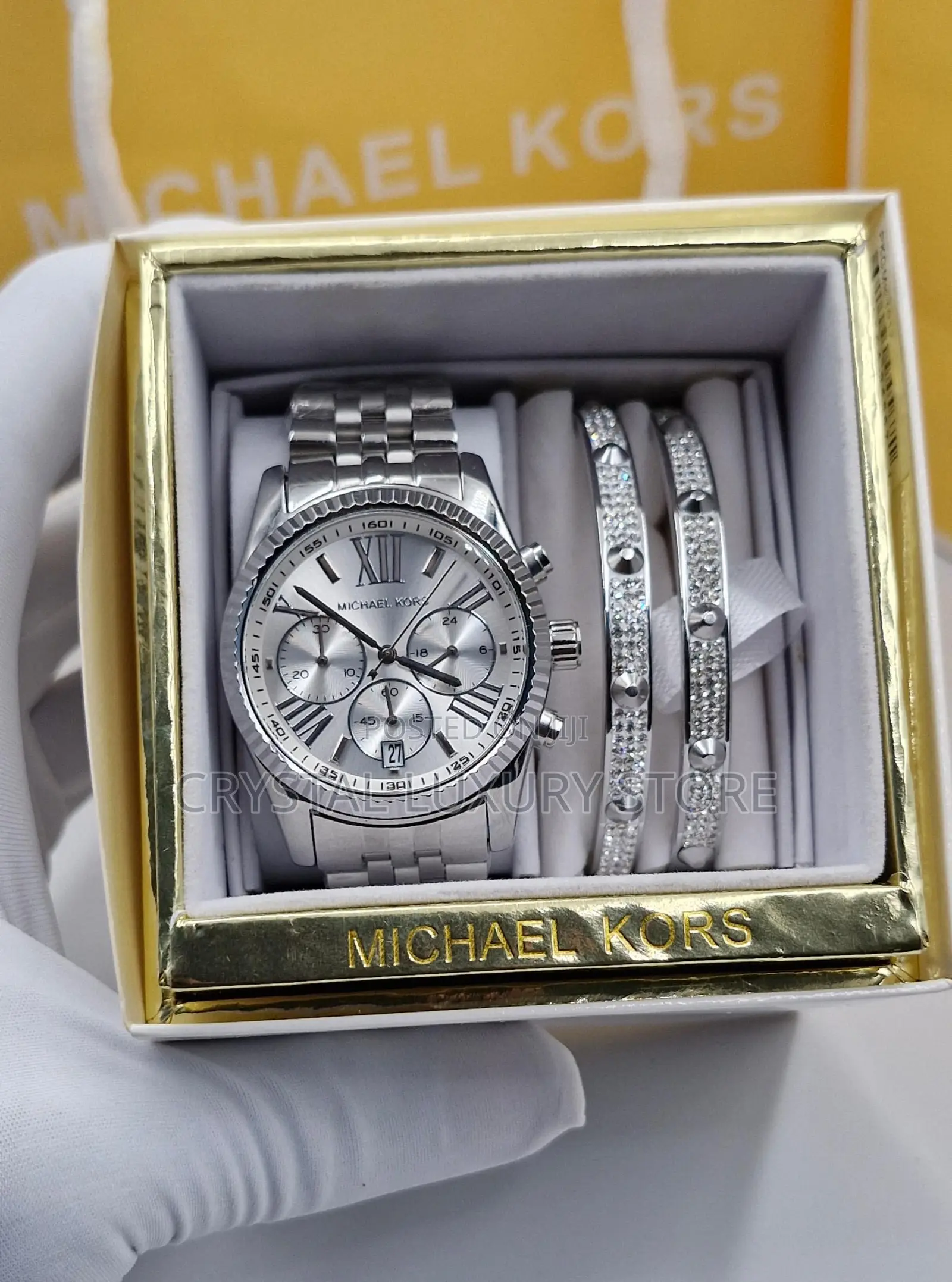 Michael Kors Quality Men Chain Strap Wristwatch