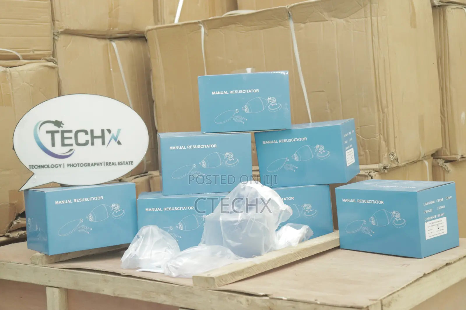 Adult Manual Resuscitator 1500ml PVC Ambu Bag+Oxygen Tube