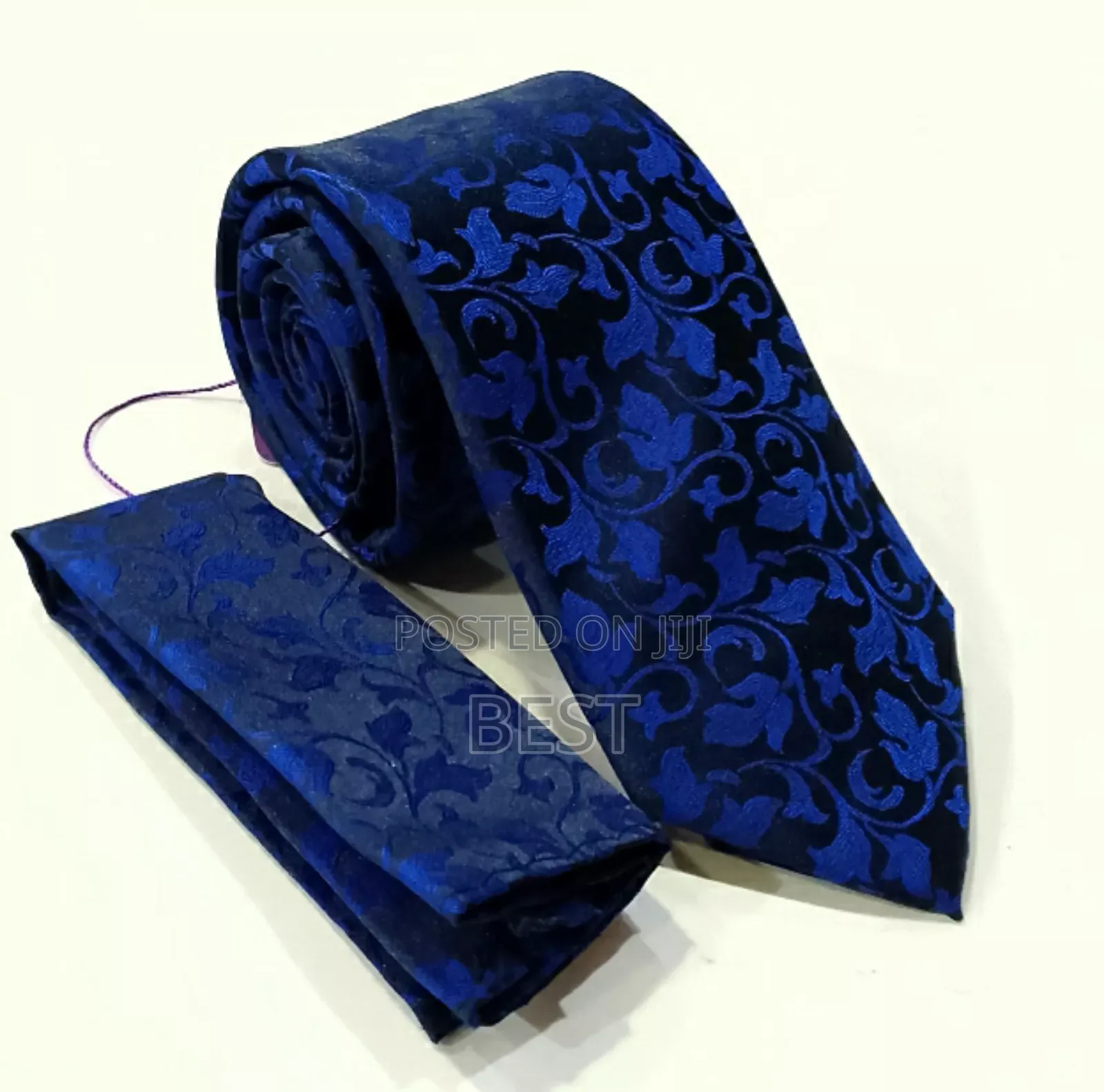 Pattern Quality Long Neck Ties With Pocket Square