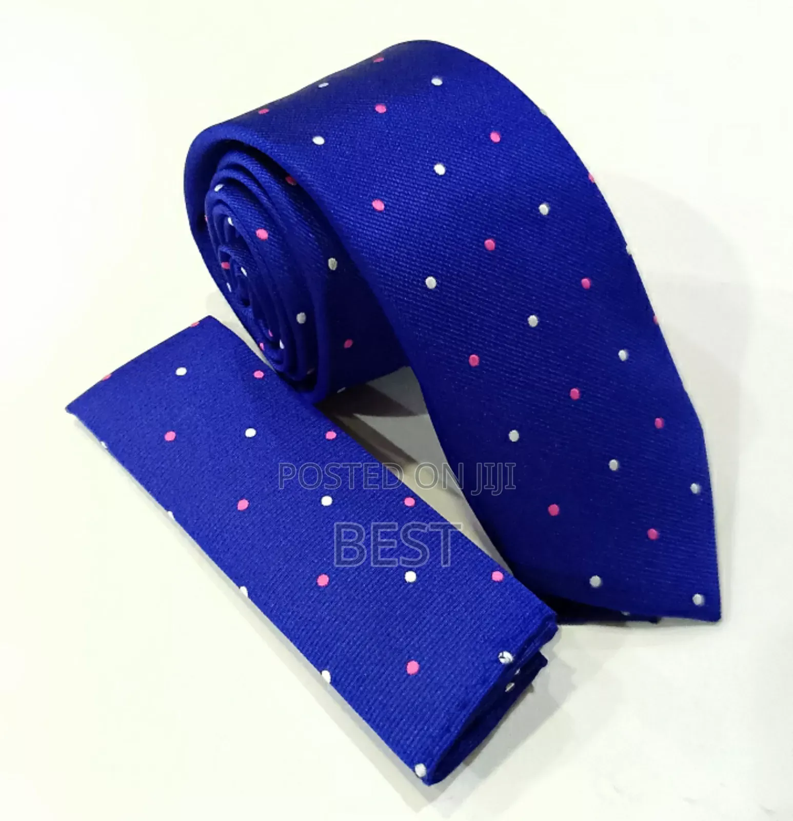 Pattern Quality Long Neck Ties With Pocket Square