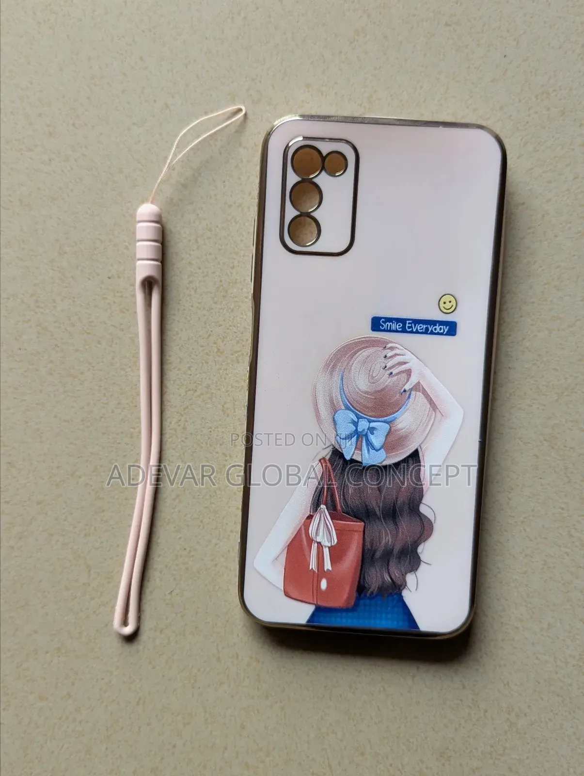 Samsung Galaxy A03S Case Soft Hat Girl Phone Back Cover