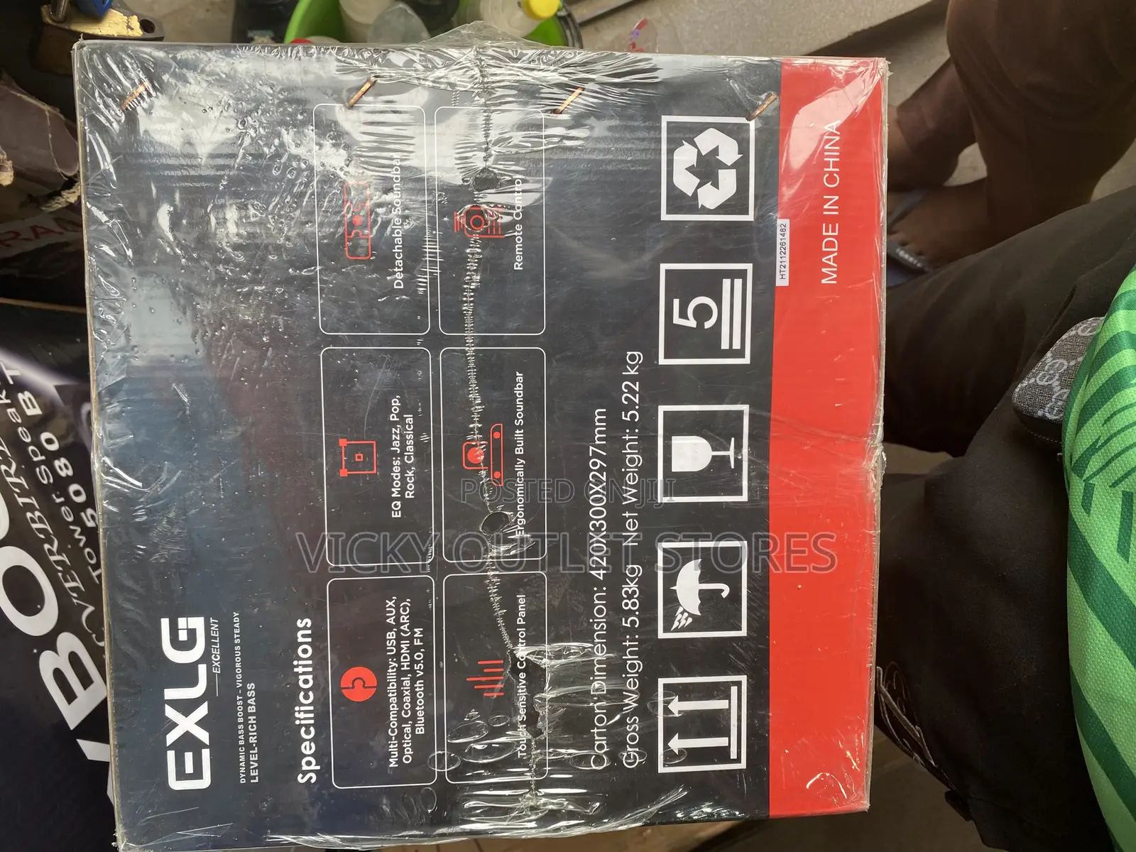 EXLG 2400watts High Powerful Bass Soundbar