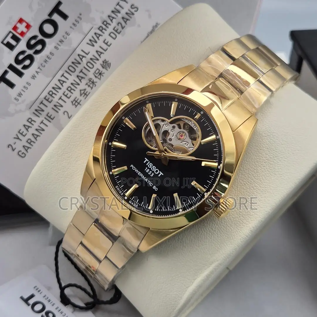 Tissot Quality Luxury Men Chain Strap Wristwatch