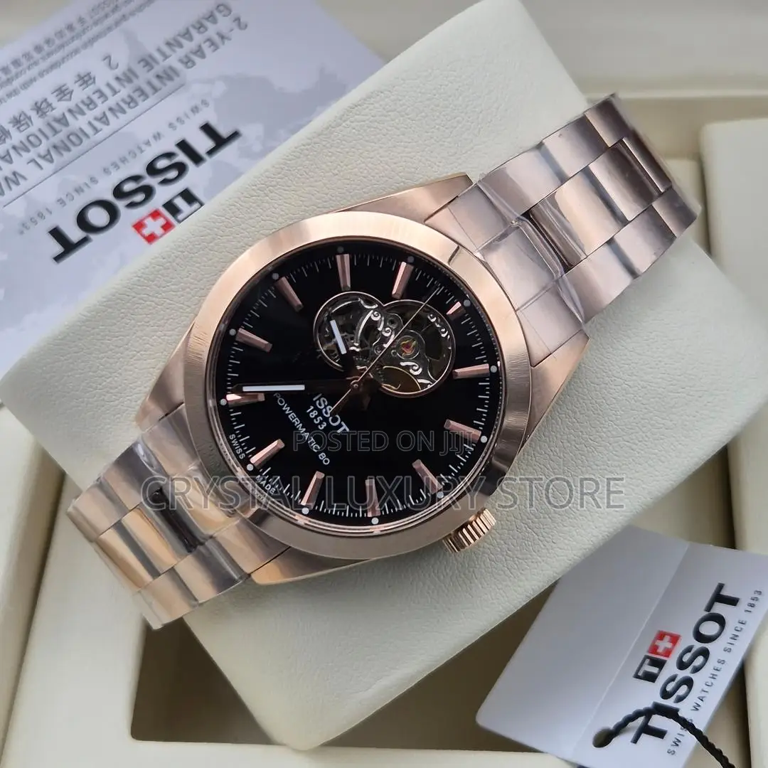 Tissot Quality Luxury Men Chain Strap Wristwatch