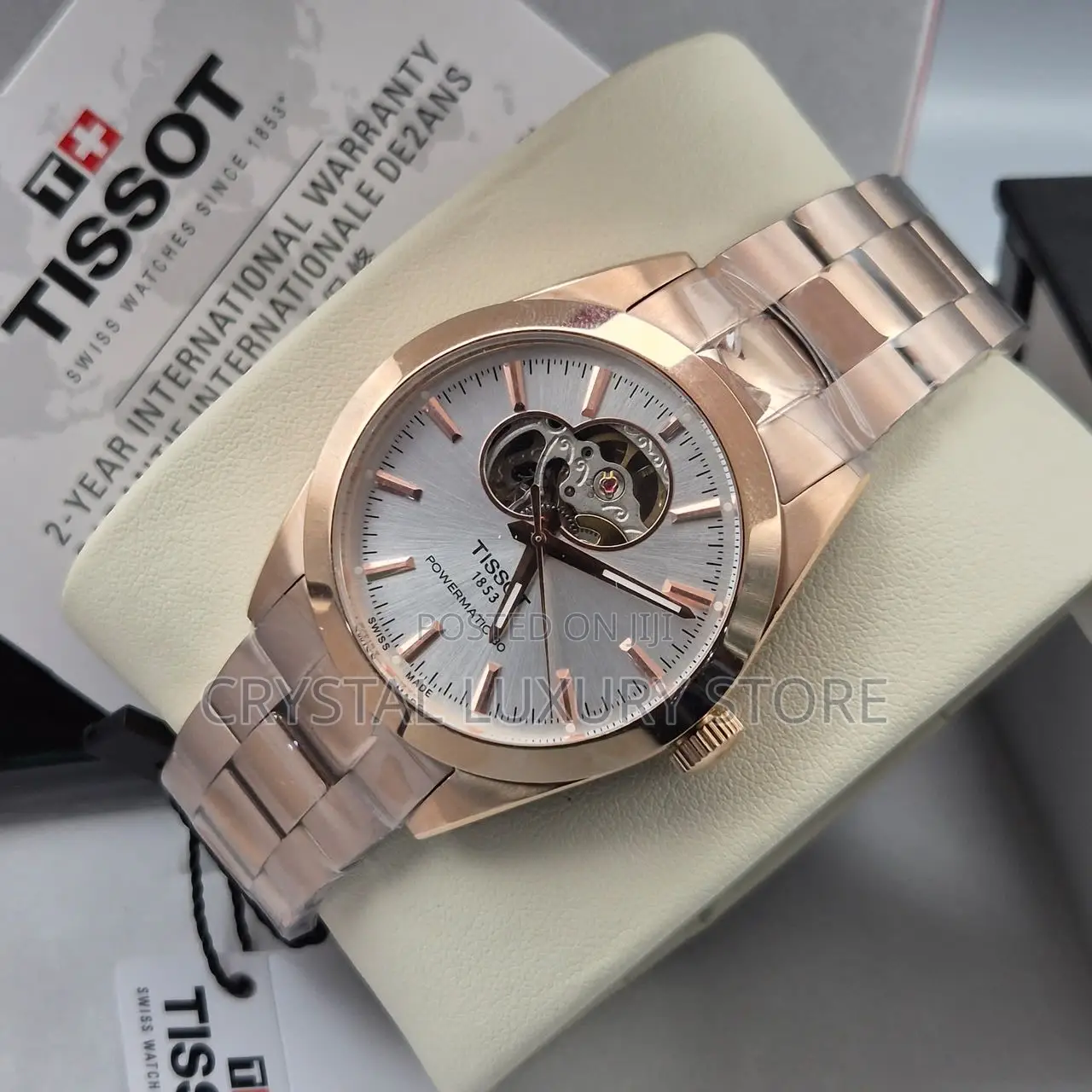 Tissot Quality Luxury Men Chain Strap Wristwatch