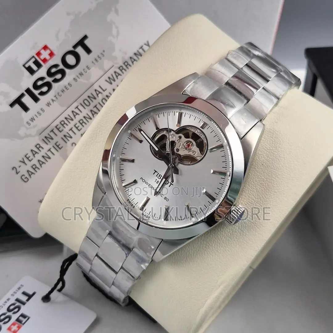 Tissot Quality Luxury Men Chain Strap Wristwatch