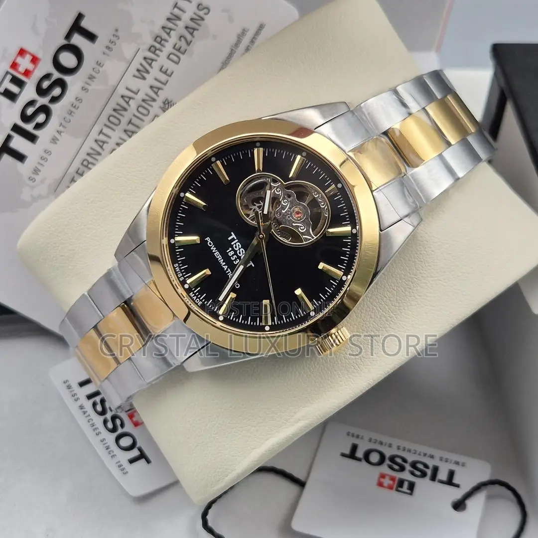 Tissot Quality Luxury Men Chain Strap Wristwatch
