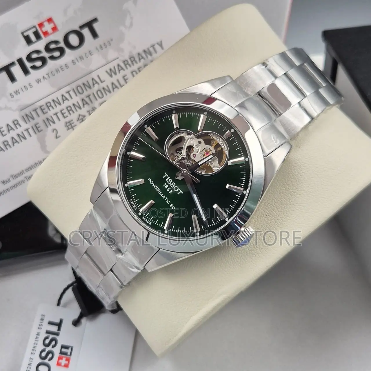 Tissot Quality Luxury Men Chain Strap Wristwatch