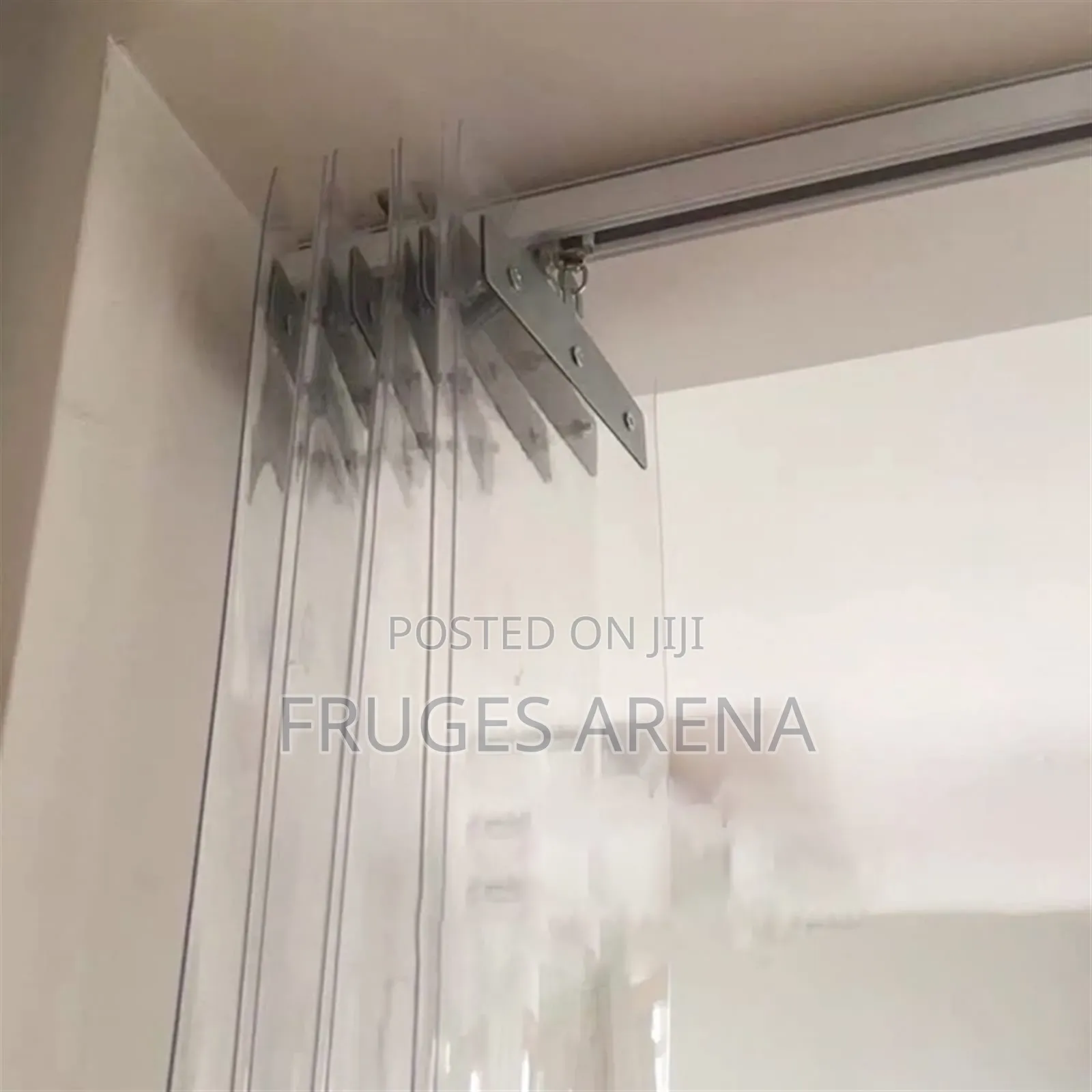 2mm PVC Curtains + 2pcs Stainless Steel Sliding Rail Bolts