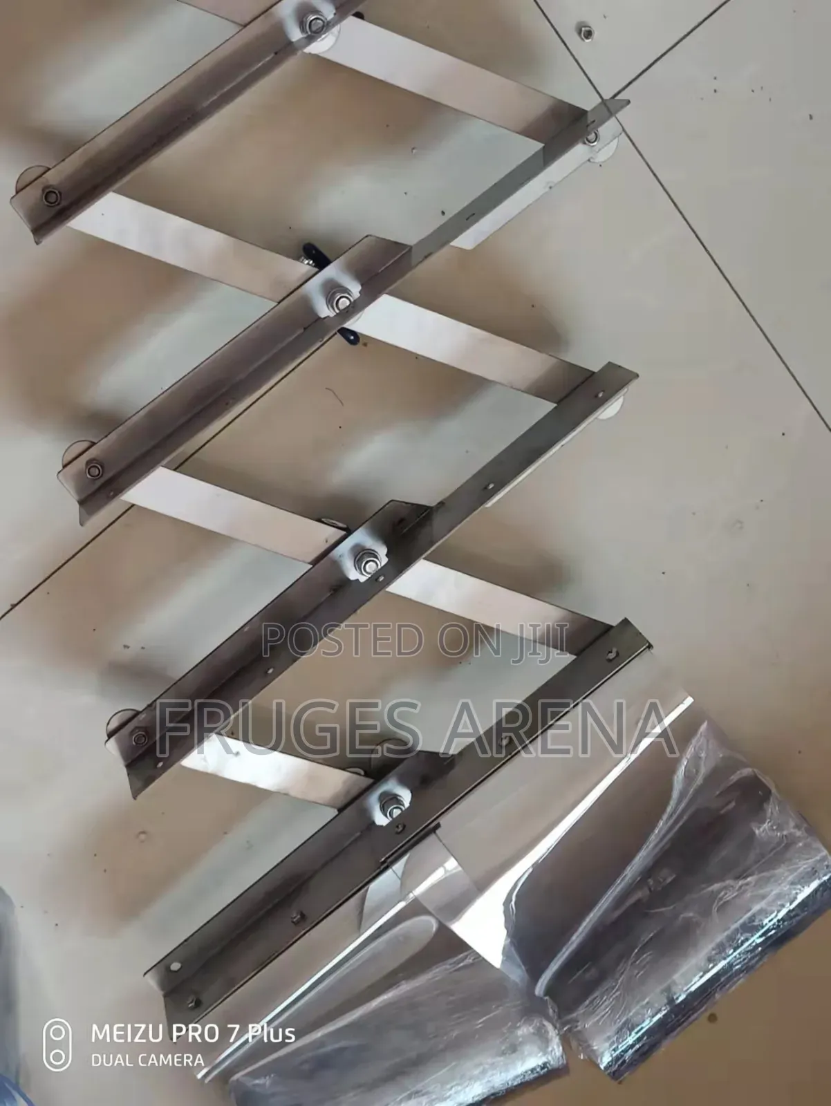 PVC Curtains + 3 PCS Stainless Sliding Rail (984mm) + Bolts