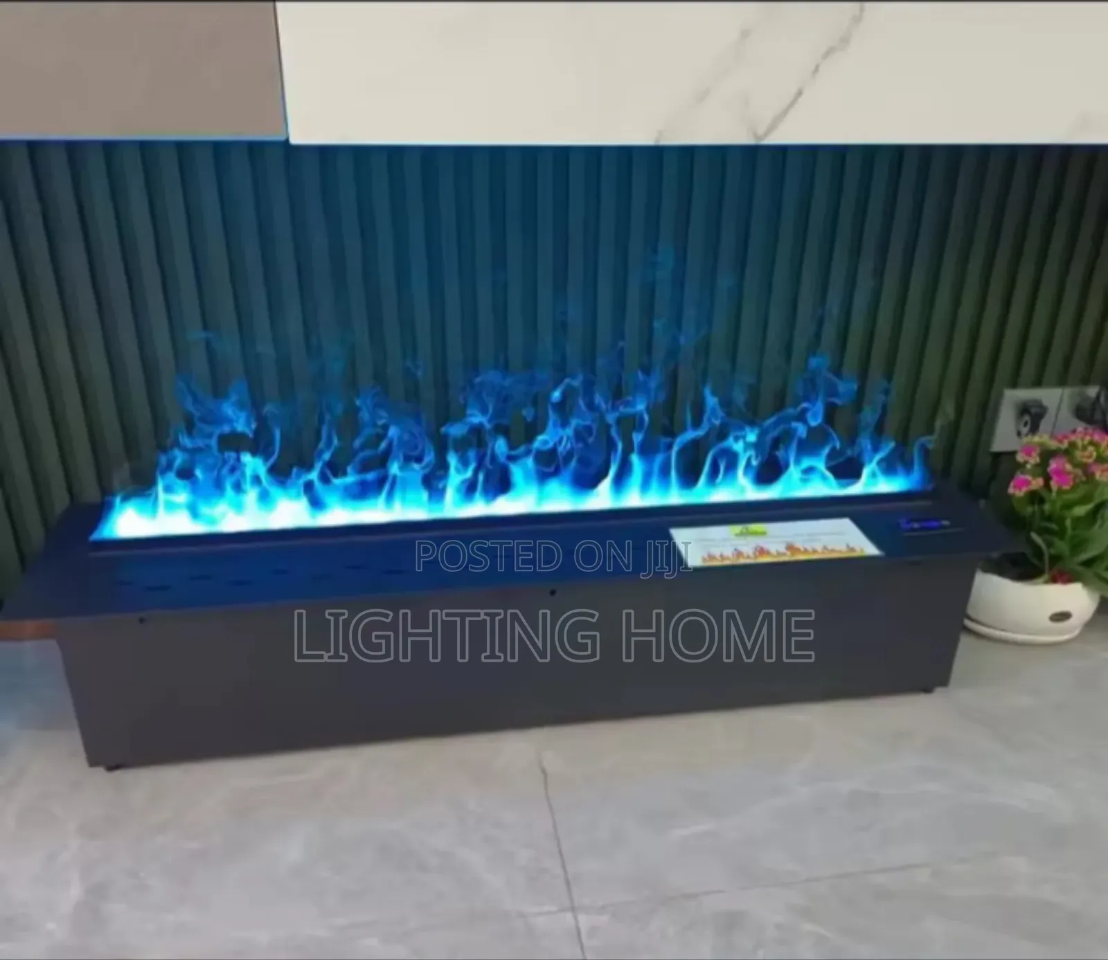 Recessed Water Vapour Fireplace Light 800mm
