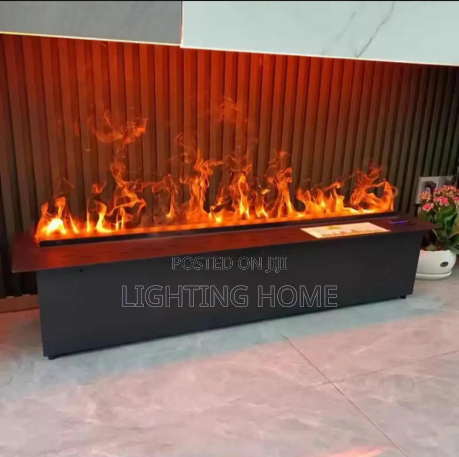 Recessed Water Vapour Fireplace Light 800mm