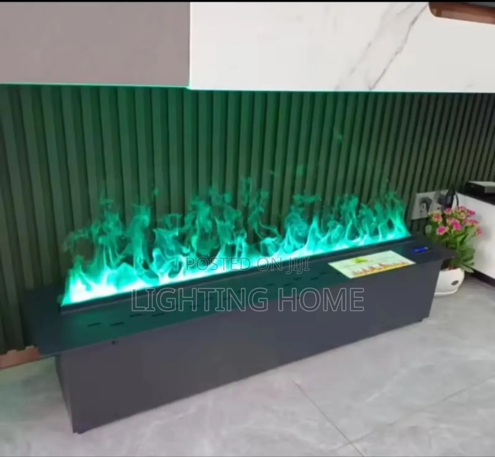 Recessed Water Vapour Fireplace Light 800mm