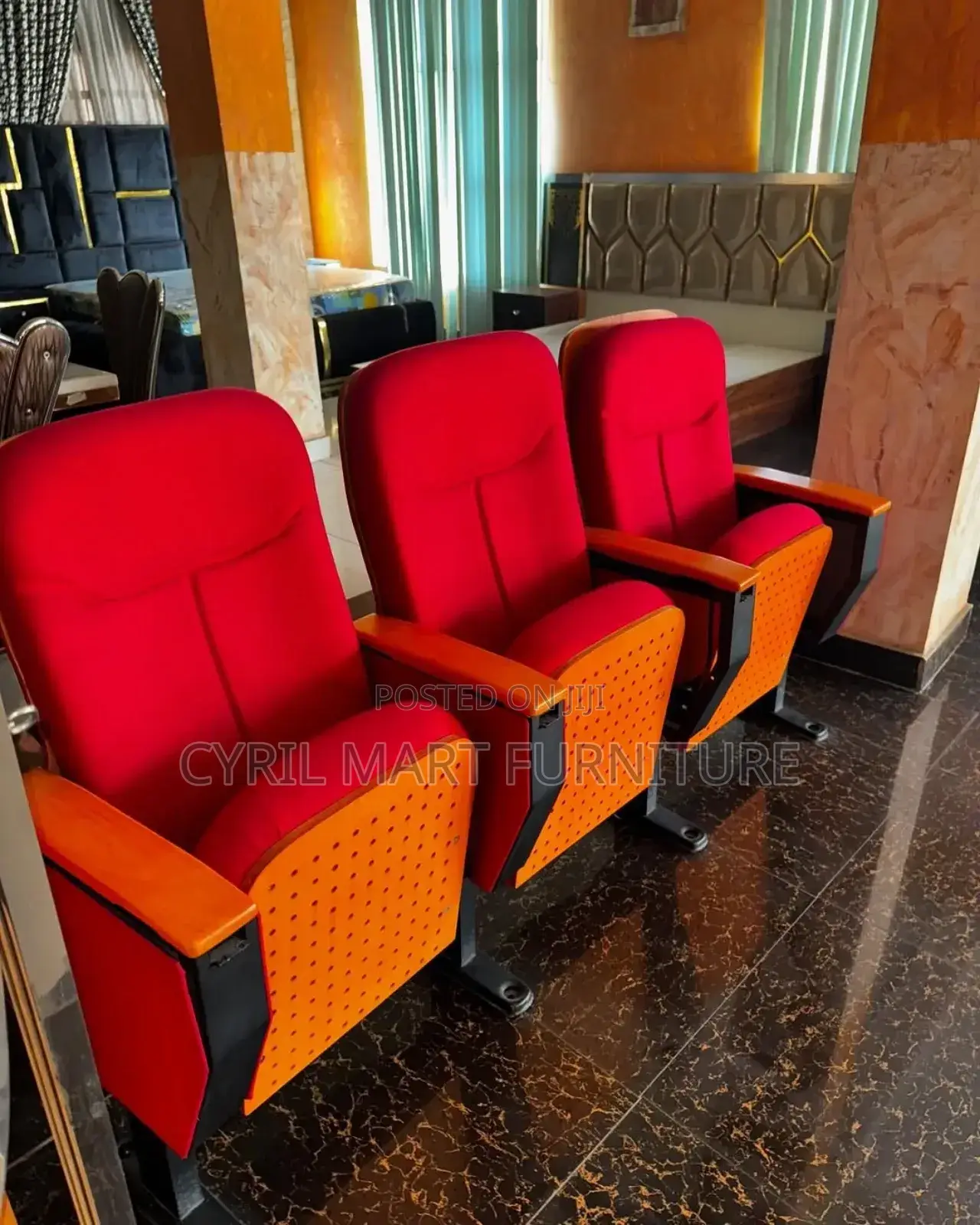 Conference Auditorium Three Seater Set Chairs