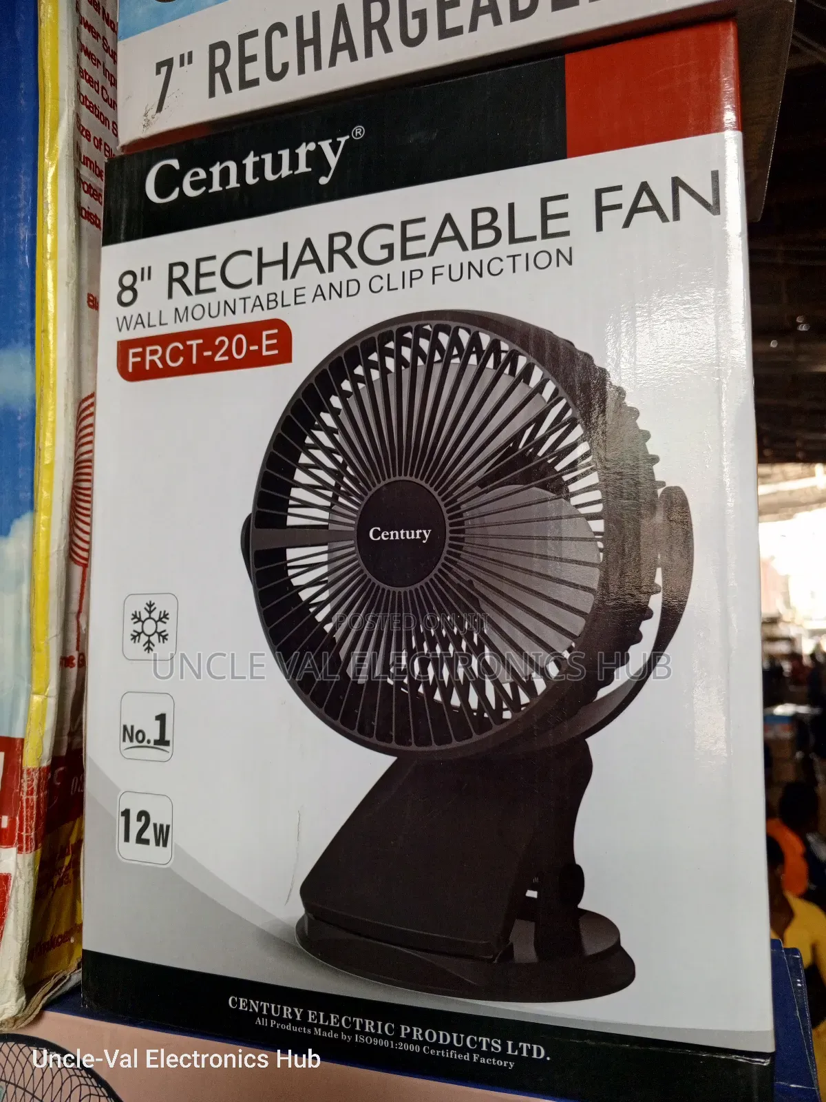 Century 8" Rechargeable Fan