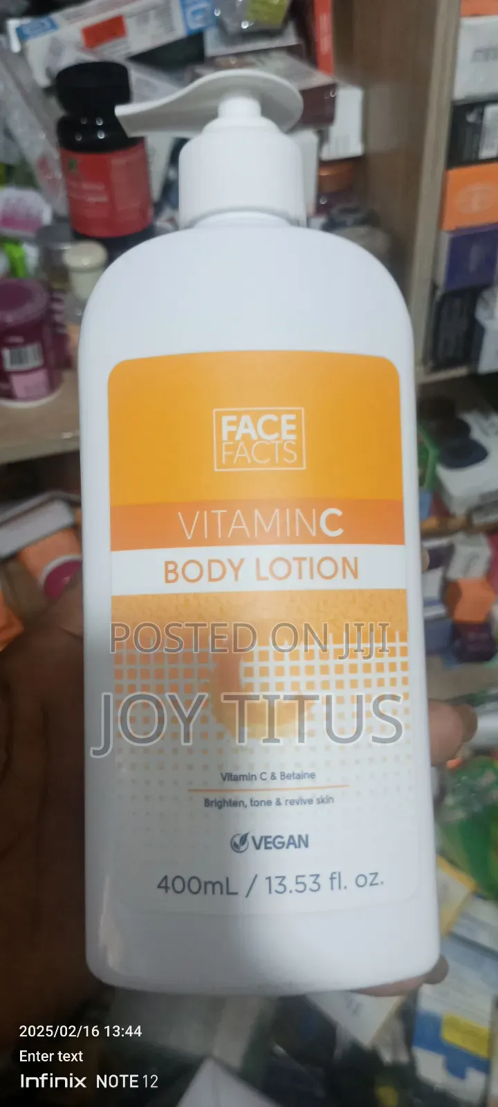 Face Facts Vitamin C Body Lotion