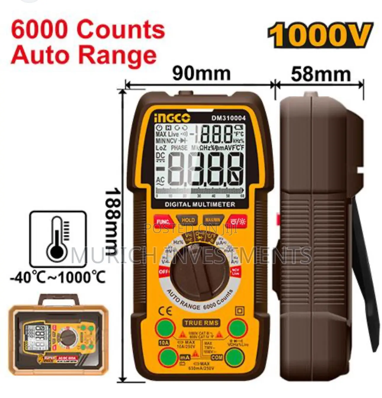 INGCO Digital Multimeter DM310004