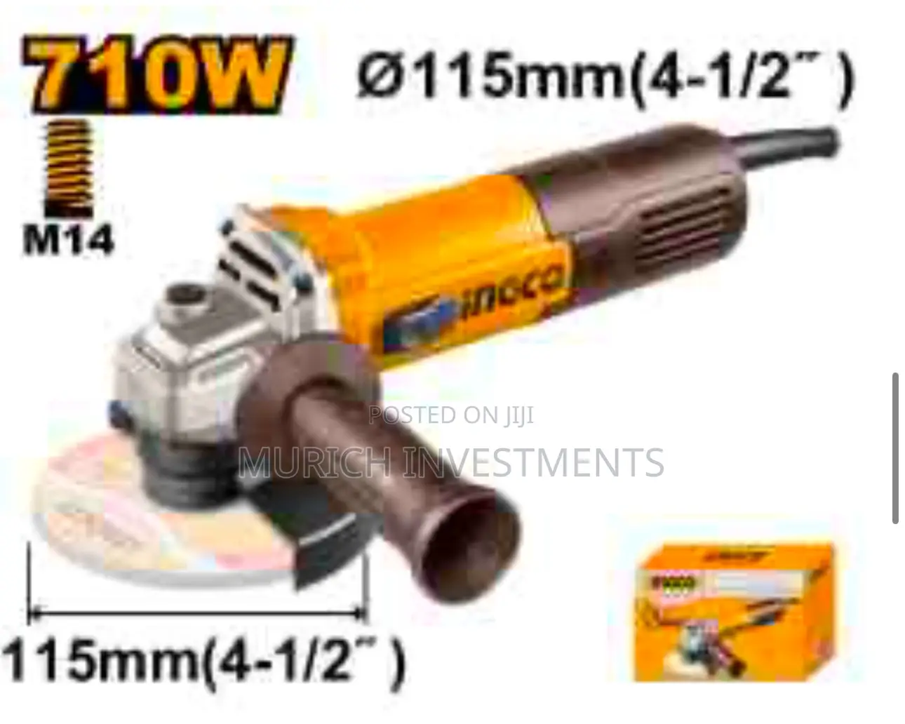 Ingco Angle Grinder 710W