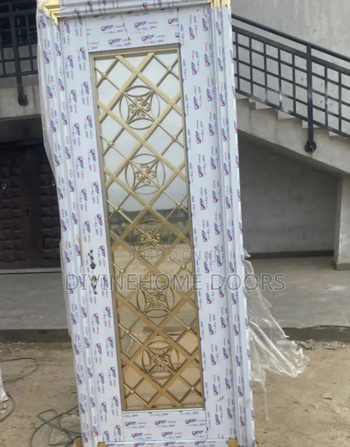 Golden Ring Glass Door