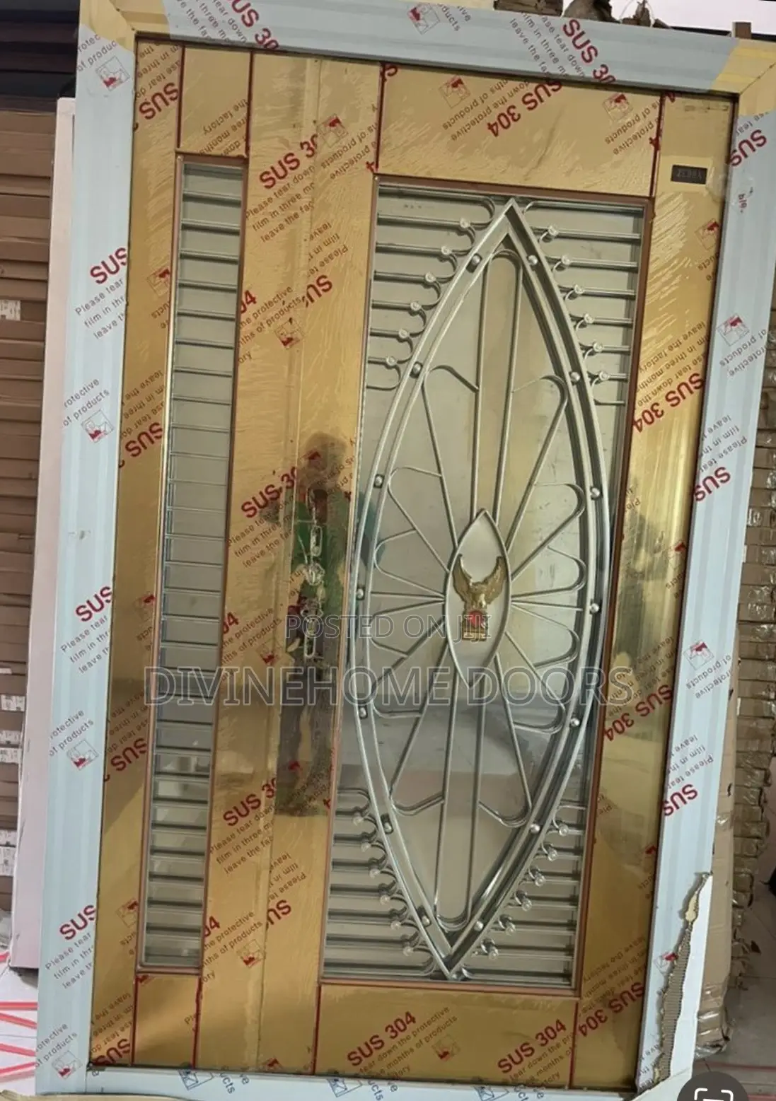 Curved Edge Glass Door
