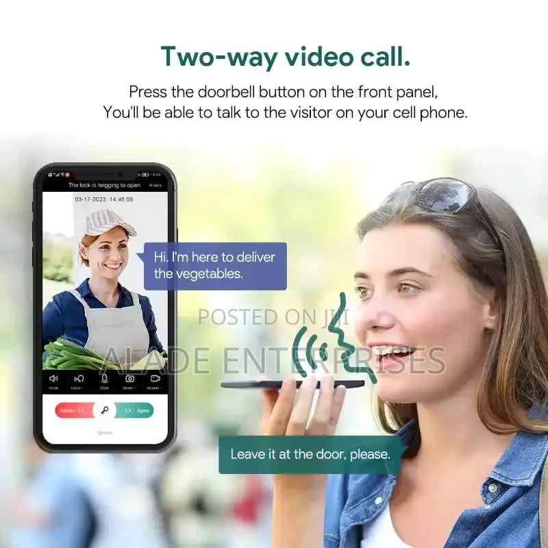 Tuya Face Recognition Smart Door Lock With Palm Unlock