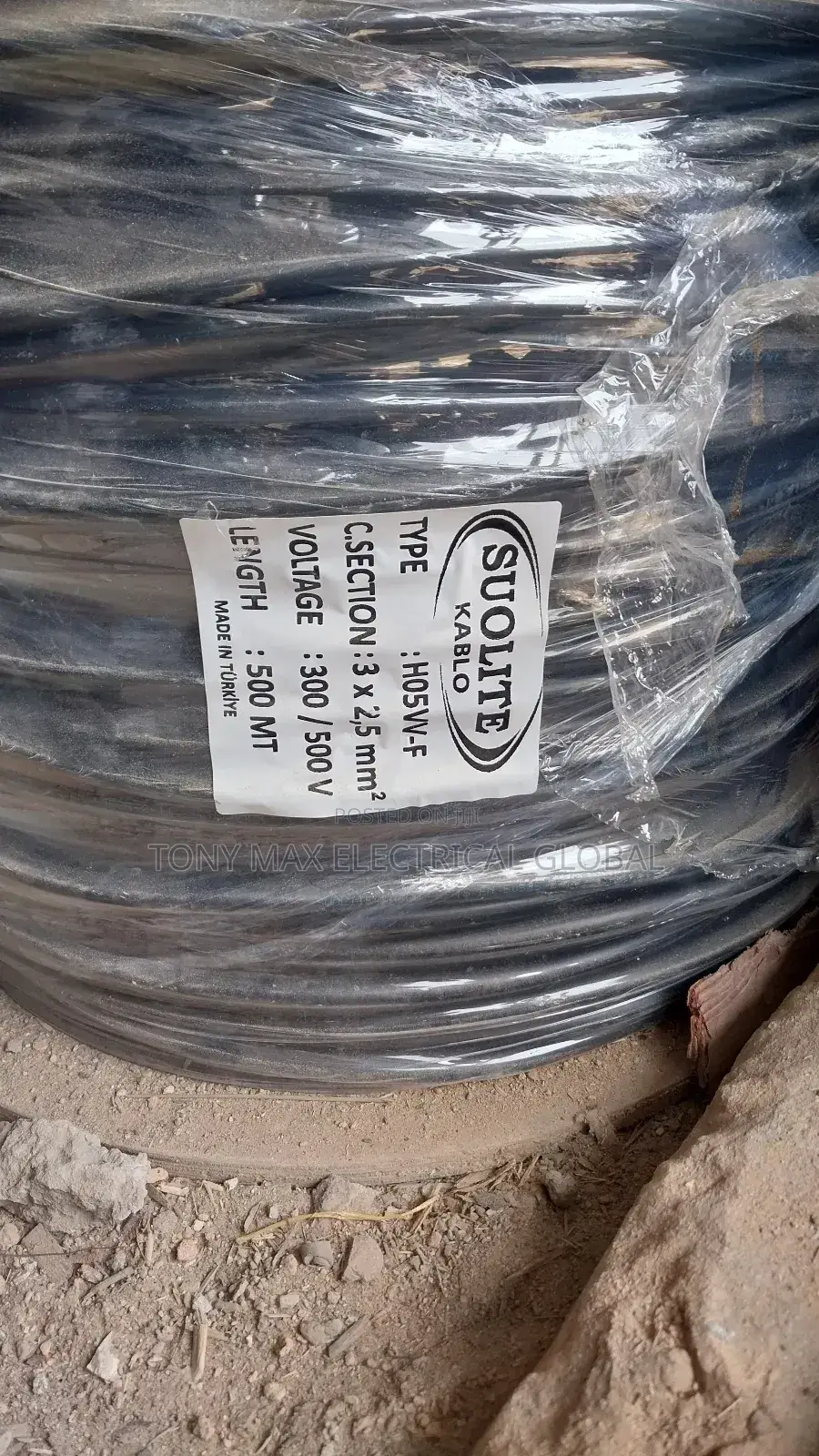 500metres of 2.5mm 3core Electric Flexible Cable