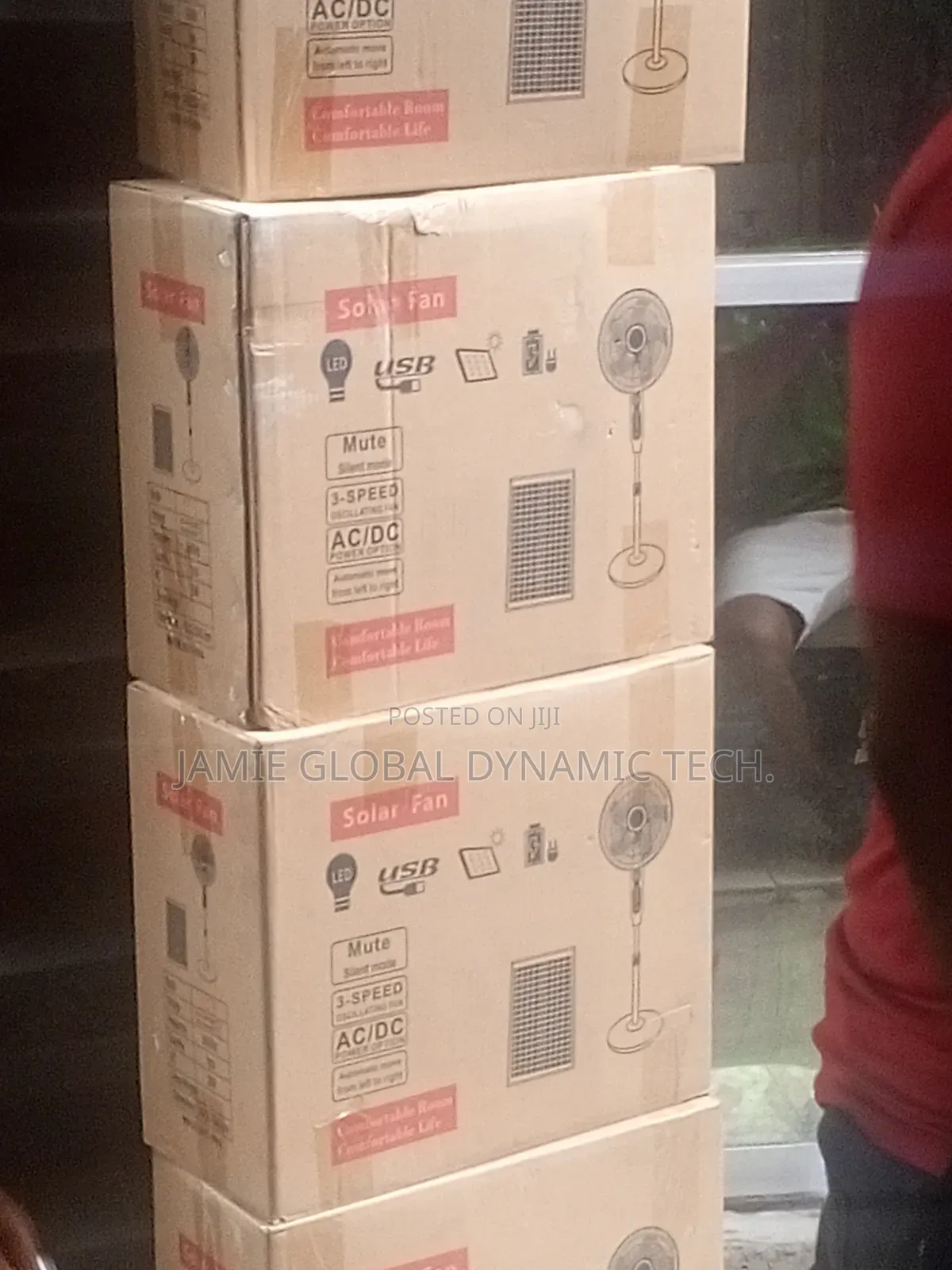 AC DC Solar Fan
