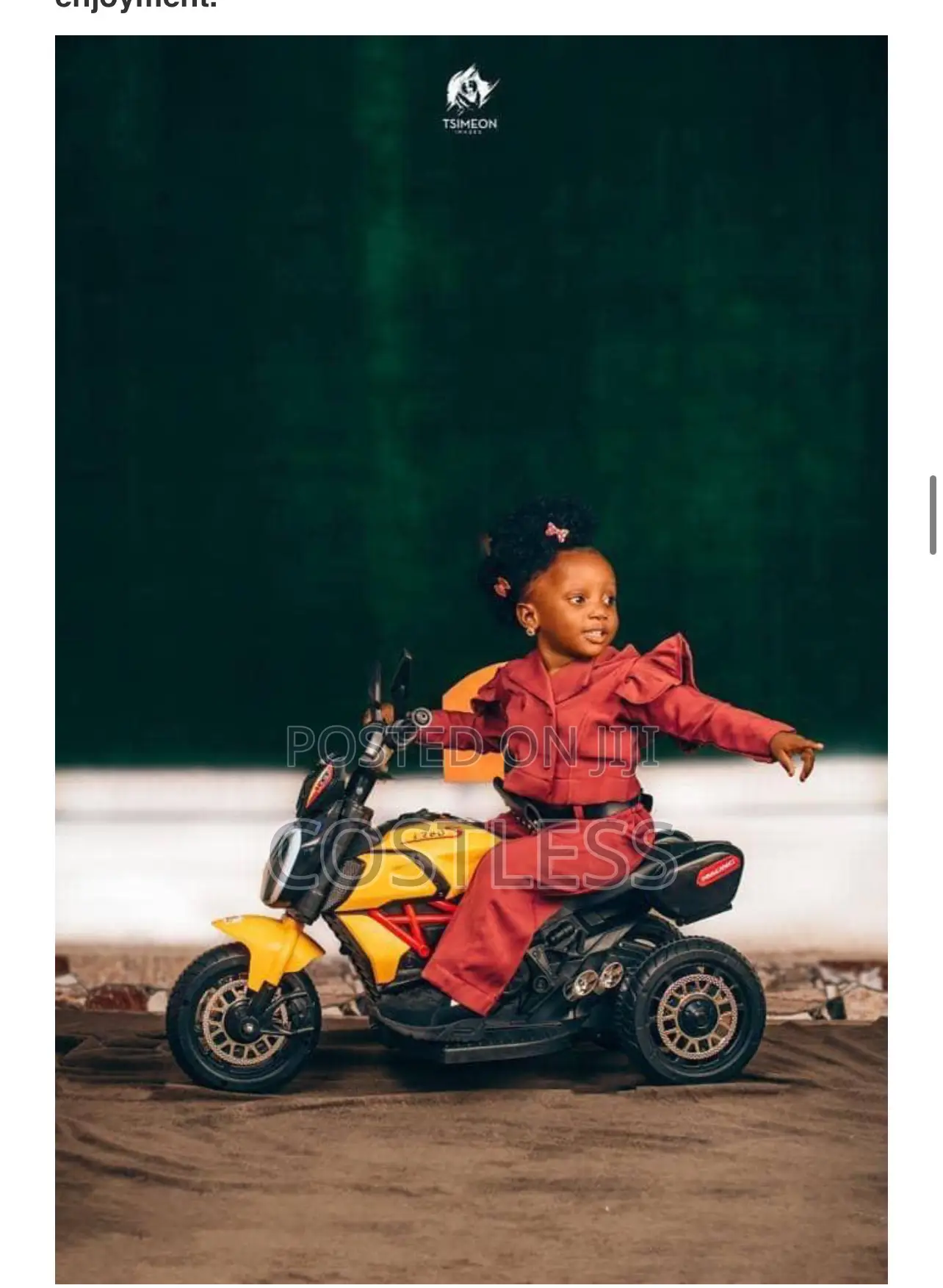 Kids Rechargeable Powerbike