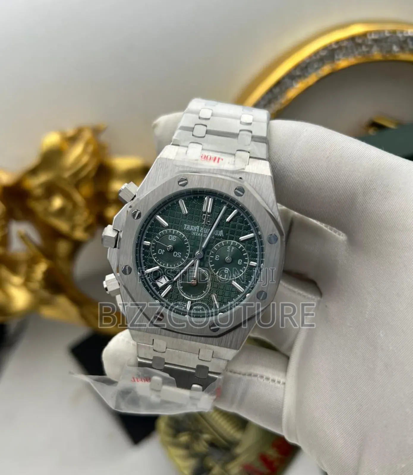 Original Audemars Piguet Silver Stainless Steel Watch.