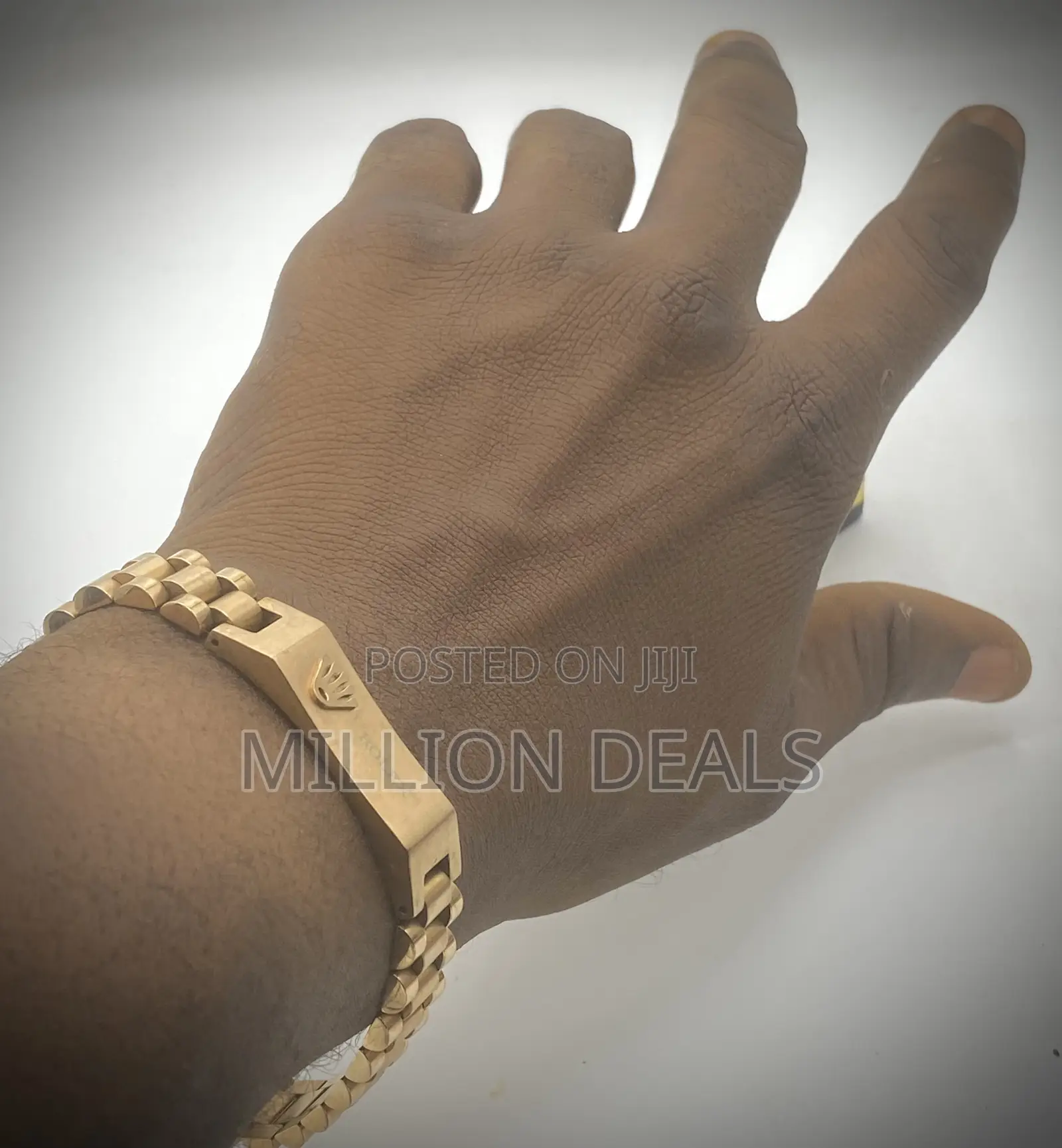 Stylish Cool Men's Rosegold Link Bracelet