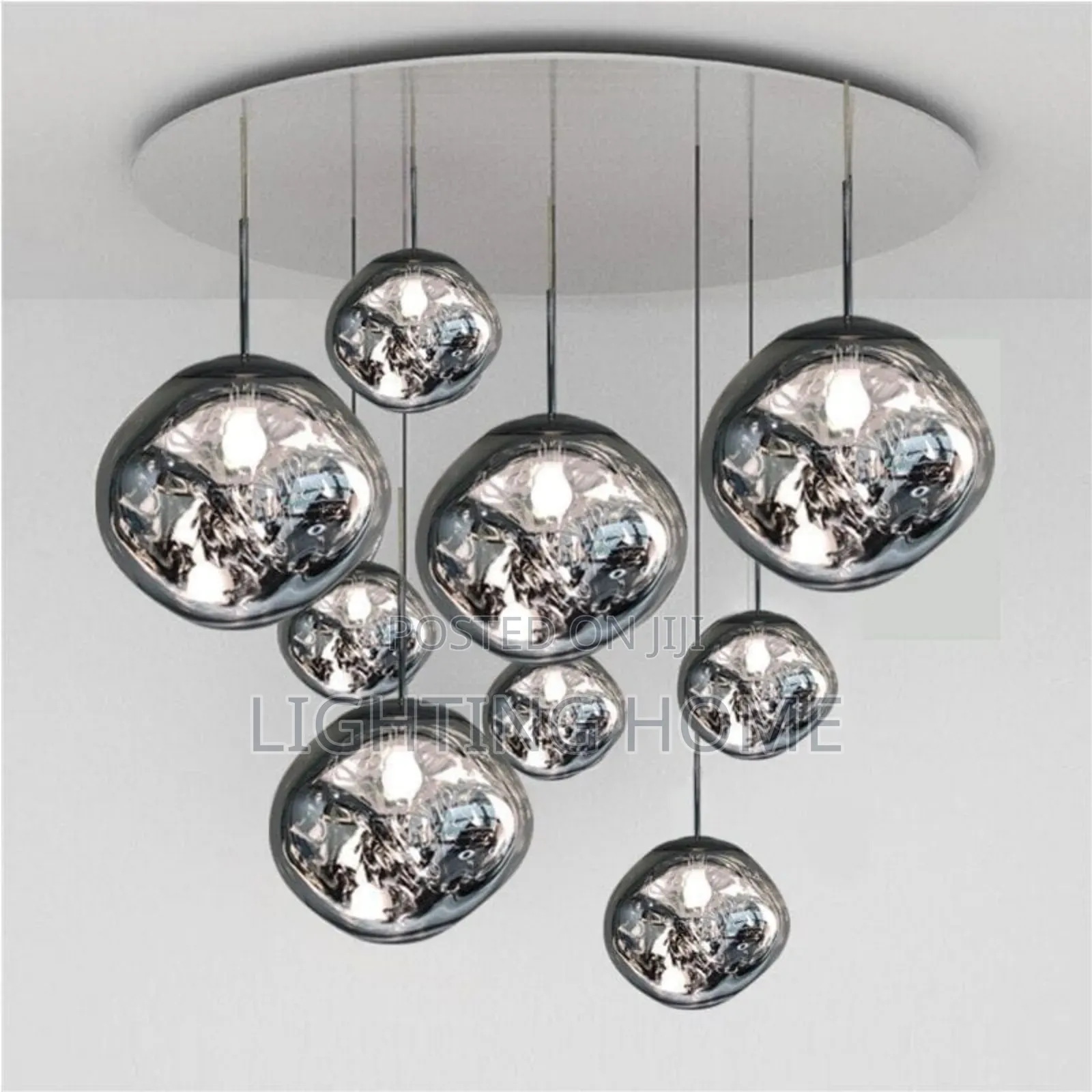 Glass Ball Chandelier